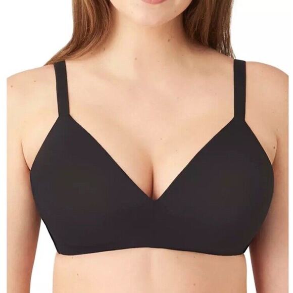 Wacoal 34C How Perfect Wire Free T-Shirt Bra NWOT 852189 Black - Picture 3 of 4
